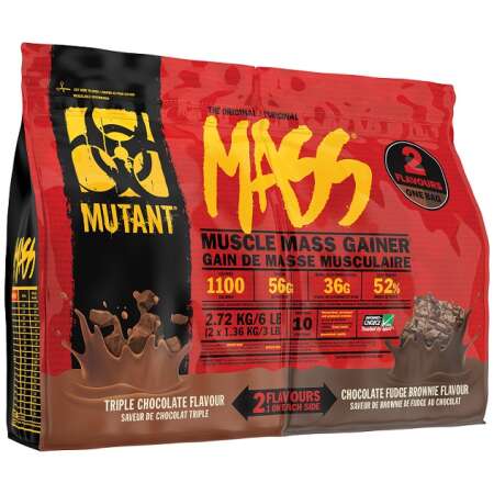 Mutant Mutant Mass 2 Flavours, Triple Chocolate & Chocolate Fudge Brownie - 2720g