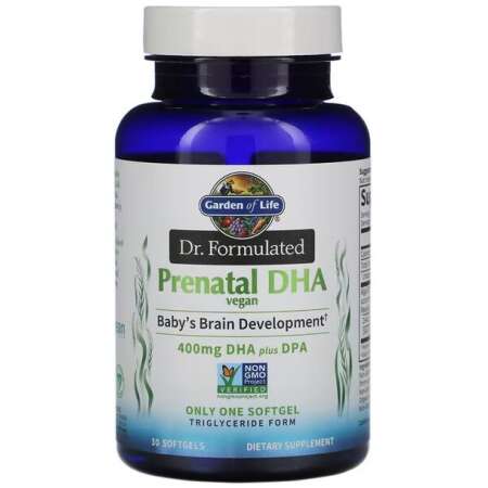 Garden of Life Dr. Formulated Vegan Prenatal DHA - 30 softgels