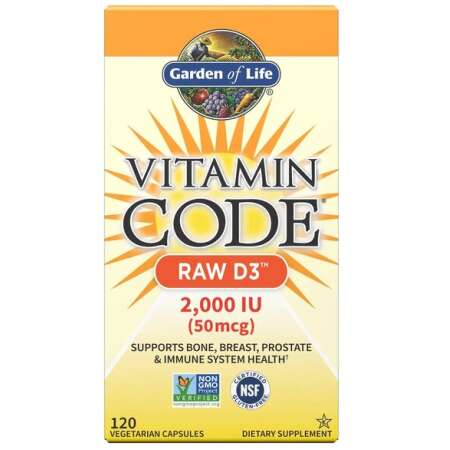 Garden of Life Vitamin Code Raw D3, 2000 IU - 120 vcaps