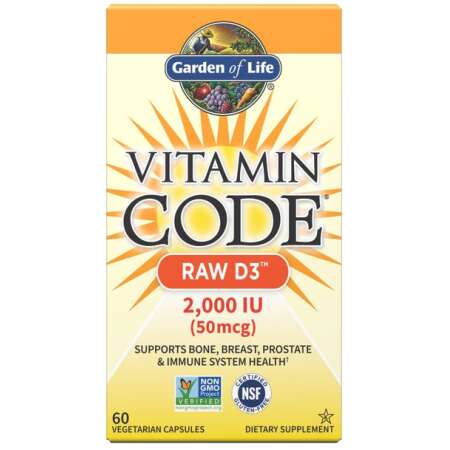 Garden of Life Vitamin Code Raw D3, 2000 IU - 60 vcaps