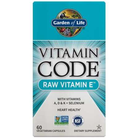 Garden of Life Vitamin Code Raw Vitamin E - 60 vcaps