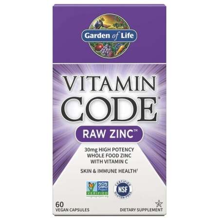 Garden of Life Vitamin Code Raw Zinc - 60 vegan caps