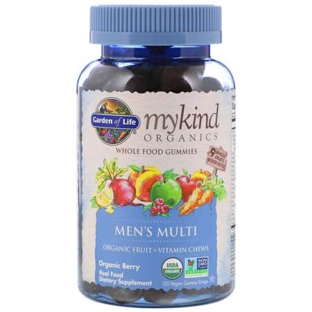 Garden of Life Mykind Men's Multi Gummies, Berry - 120 vegan gummy drops