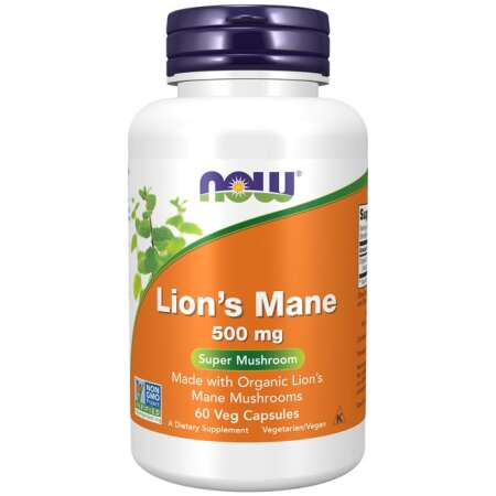 NOW Foods Lion's Mane, 500mg - 60 vcaps