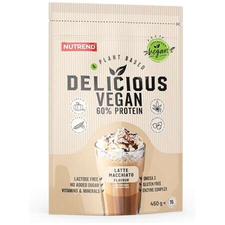 Nutrend Delicious Vegan, Latte Macchiato - 450g