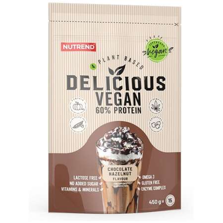 Nutrend Delicious Vegan, Chocolate Hazelnut - 450g