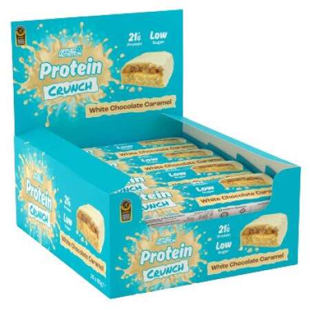 Applied Nutrition Applied Protein Crunch Bar, White Chocolate Caramel - 12 x 62g