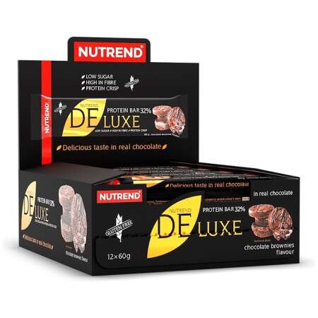 Nutrend Deluxe Protein Bar, Chocolate Brownies - 12 x 60g
