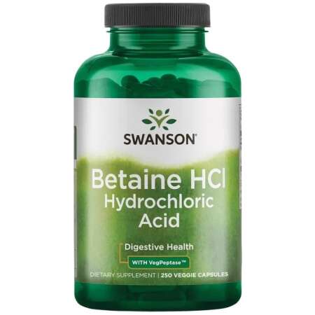 Swanson Betaine HCl Hydrochloric Acid - 250 vcaps