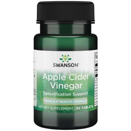 Swanson Apple Cider Vinegar, 200mg Double-Strength - 30 tablets