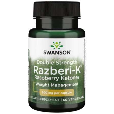 Swanson Double Strength Razberi-K, 200mg - 60 vcaps