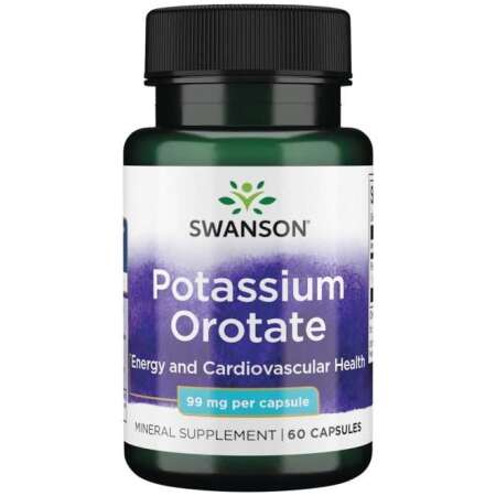 Swanson Potassium Orotate, 99mg - 60 caps
