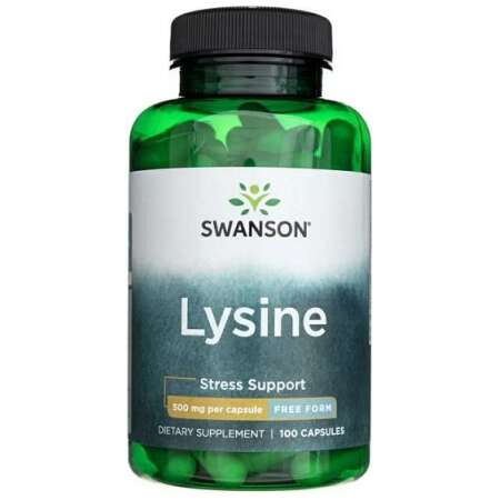Swanson Lysine, 500mg Free-Form - 100 caps