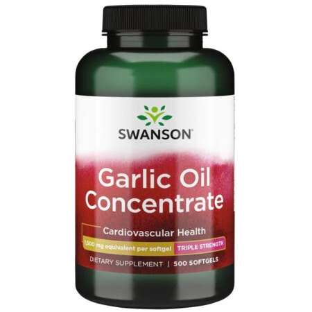 Swanson Garlic Oil Concentrate, 1500mg - 500 softgels