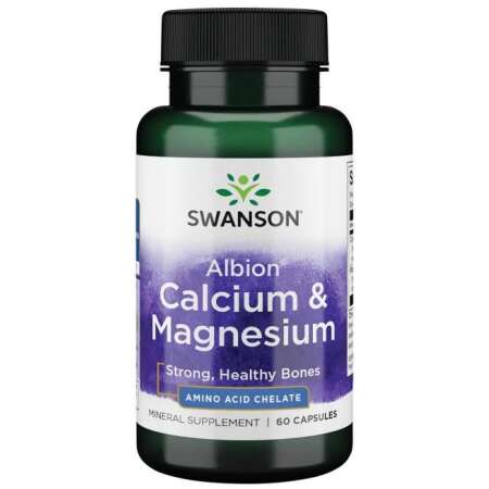 Swanson Albion Calcium & Magnesium - 60 caps