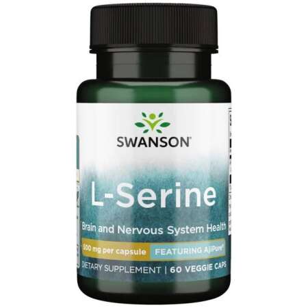 Swanson L-Serine, 500mg - 60 vcaps