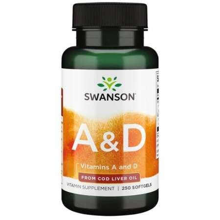 Swanson Vitamins A & D - 250 softgels