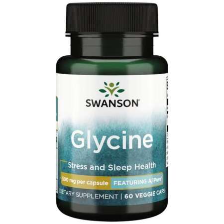 Swanson Glycine, 500mg - 60 vcaps