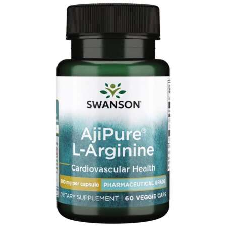 Swanson AjiPure L-Arginine, 500mg - 60 vcaps