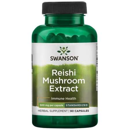 Swanson Reishi Mushroom Extract, 500mg - 90 caps