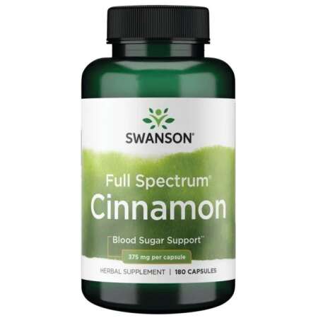 Swanson Full Spectrum Cinnamon, 375mg - 180 caps