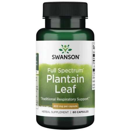 Swanson Full Spectrum Plantain Leaf, 400mg - 60 caps