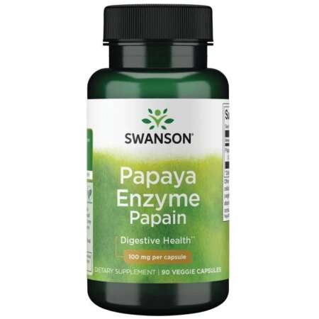 Swanson Papaya Enzyme Papain, 100mg - 90 vcaps