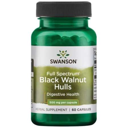 Swanson Full Spectrum Black Walnut Hulls, 500mg - 60 caps