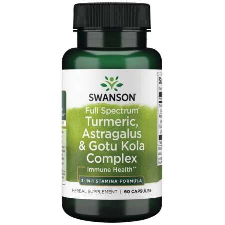 Swanson Full Spectrum Turmeric, Astragalus & Gotu Kola Complex - 60 caps