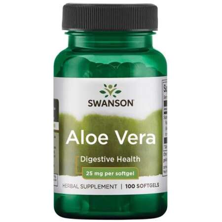 Swanson Aloe Vera, 25mg - 100 softgels