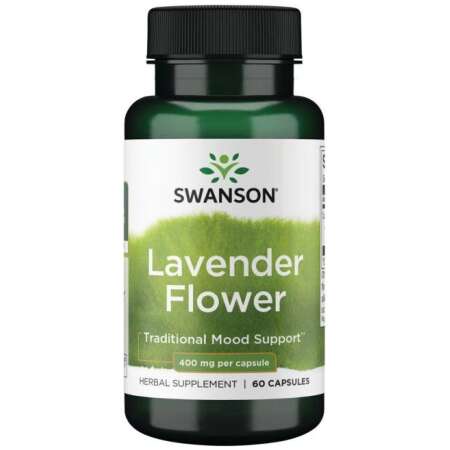 Swanson Lavender Flower, 400mg - 60 caps