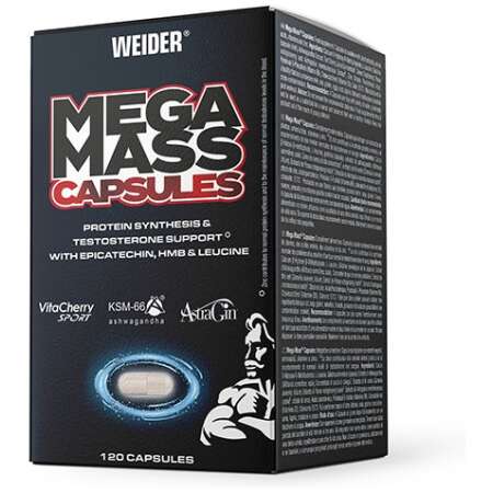 Weider Mega Mass Capsules - 120 caps
