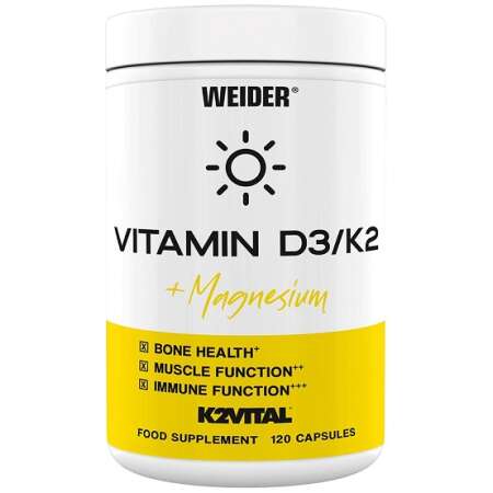 Weider Vitamin D3/K2 + Magnesium - 120 caps