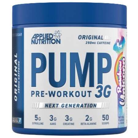 Applied Nutrition Pump 3G Pre-Workout, Rainbow Unicorn - 375g