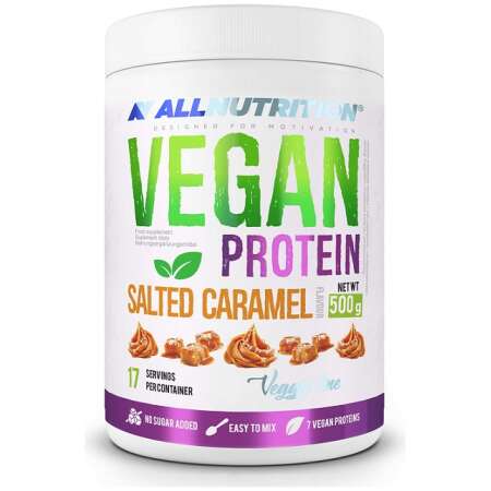 Allnutrition Vegan Protein, Salted Caramel - 500g