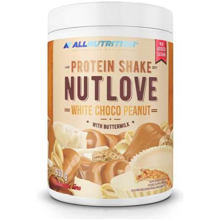 Allnutrition Nutlove Protein Shake, White Choco Peanut - 630g
