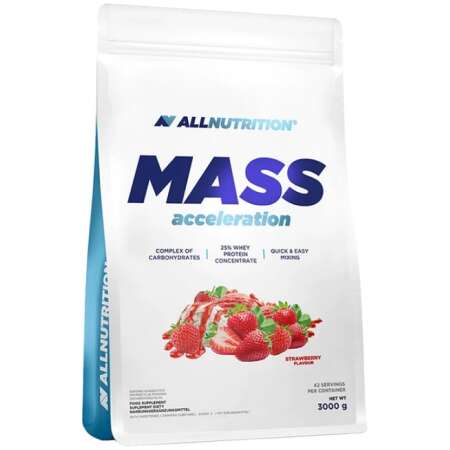 Allnutrition Mass Acceleration, Strawberry - 3000g