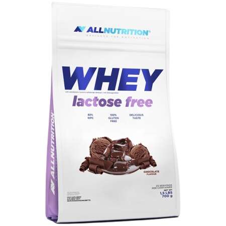 Allnutrition Whey Lactose Free, Chocolate - 700g