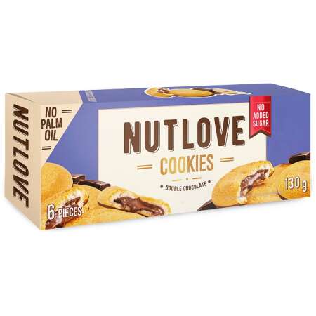 Allnutrition Nutlove Cookies, Double Chocolate - 6 cookies
