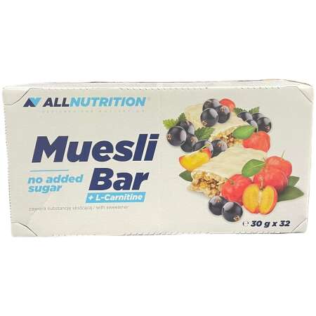 Allnutrition Muesli Bar + L-Carnitine, Yoghurt & Blackcurrant - 32 bars