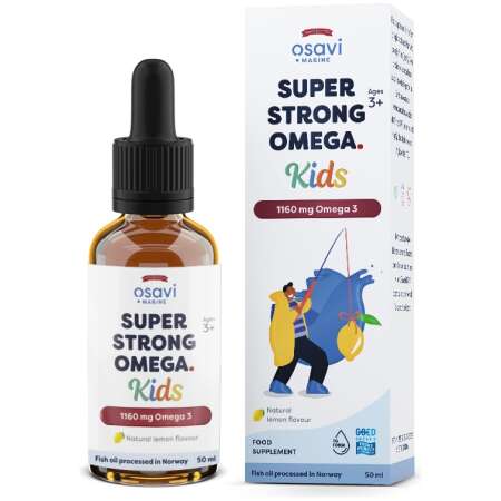 Osavi Super Strong Omega Kids, 1160mg Omega 3 (Lemon) - 50 ml.
