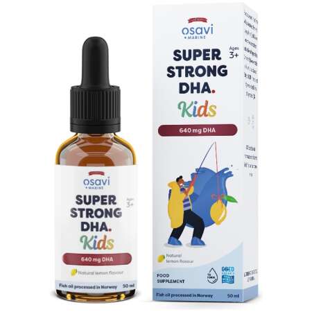 Osavi Super Strong DHA Kids, 640mg DHA (Lemon) - 50 ml.