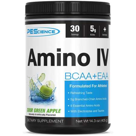PEScience Amino IV, Sour Green Apple - 405g