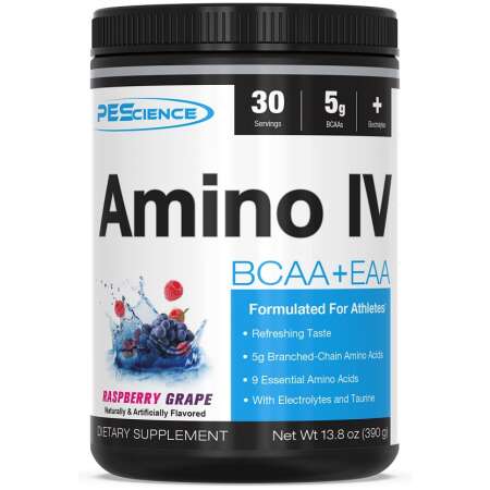 PEScience Amino IV, Raspberry Grape - 390g