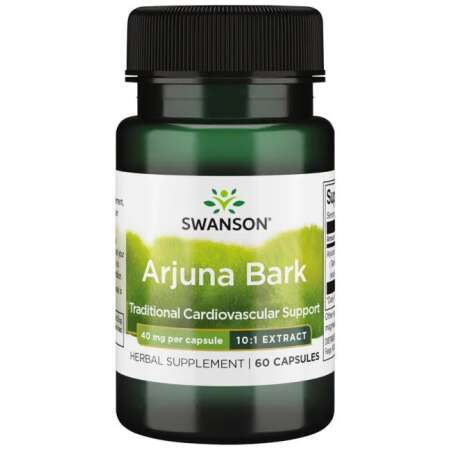 Swanson Arjuna Bark (10:1) Extract, 40mg - 60 caps
