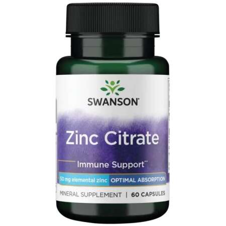 Swanson Zinc Citrate, 50mg - 60 caps