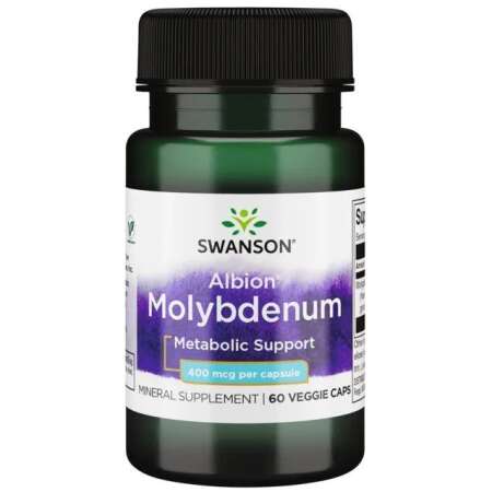 Swanson Albion Molybdenum, 400mcg - 60 vcaps