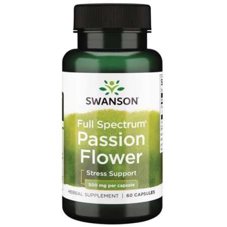 Swanson Full Spectrum Passion Flower, 500mg - 60 caps