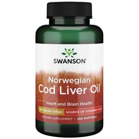 Swanson Cod Liver Oil, 350mg - 250 softgels