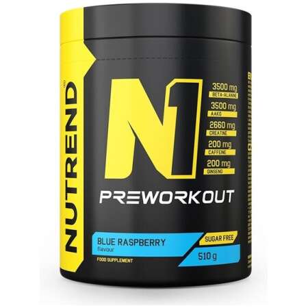 Nutrend N1 Pre-Workout, Blue Raspberry - 510g
